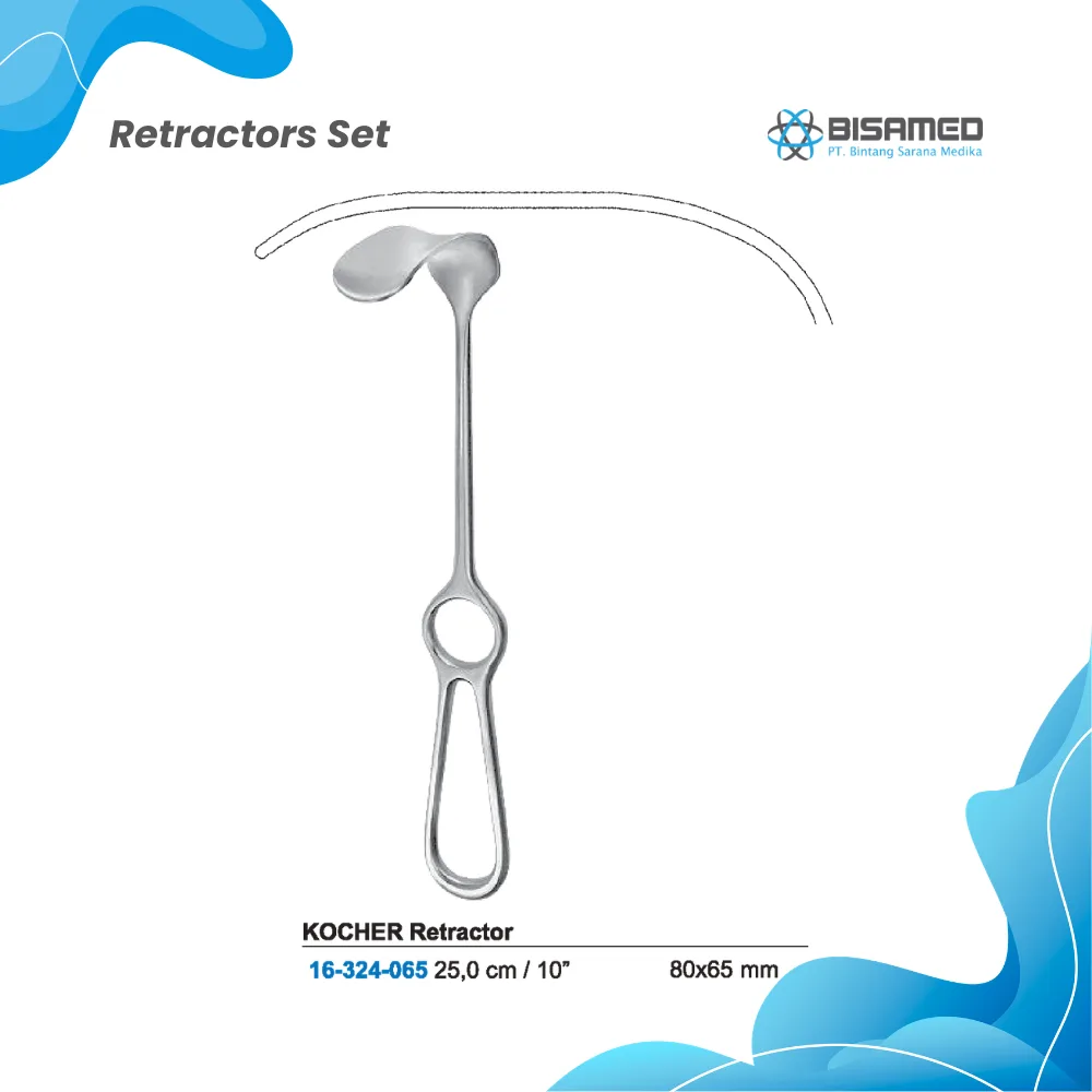 KOCHER Retractor 25,0cm / 80x65mm