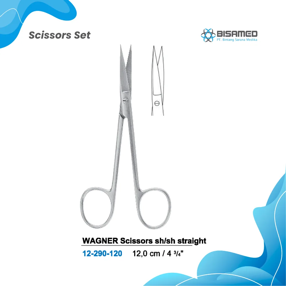 WAGNER Scissors sh/sh straight 12,0 cm