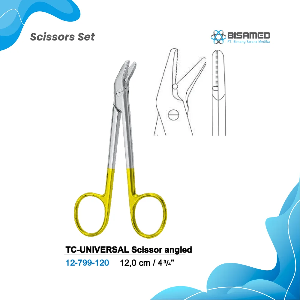 TC-UNIVERSAL Scissor angled 12,0 cm