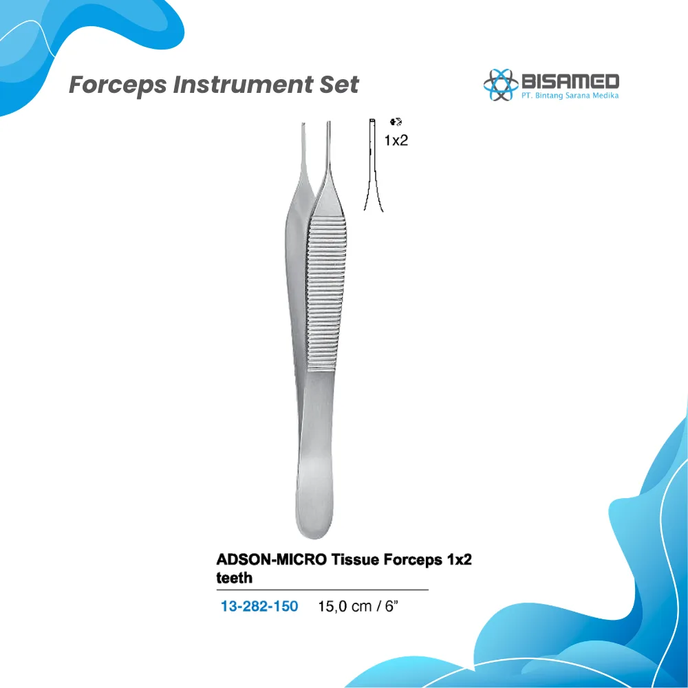 ADSON Tissue Forcep 1x2 teeth 12,0 cm
