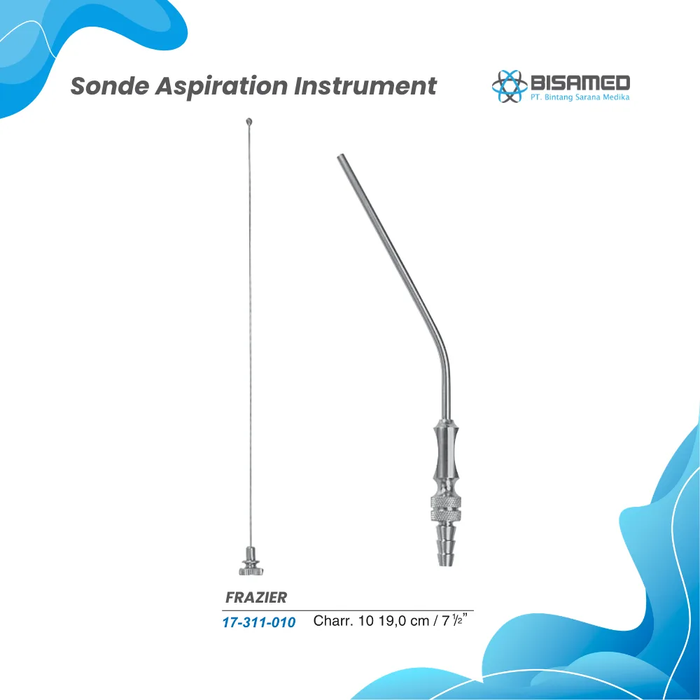 FRAZIER Suction Tube 30˚ / 10 Charr. 19,0 cm