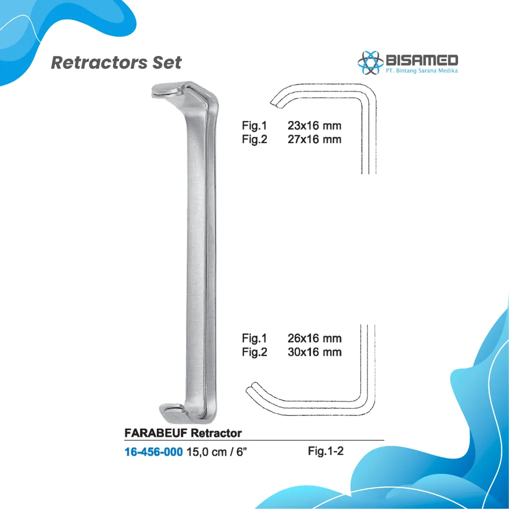 FARABEUF Retractor Set/Fig. 1 - 2   15,0 cm