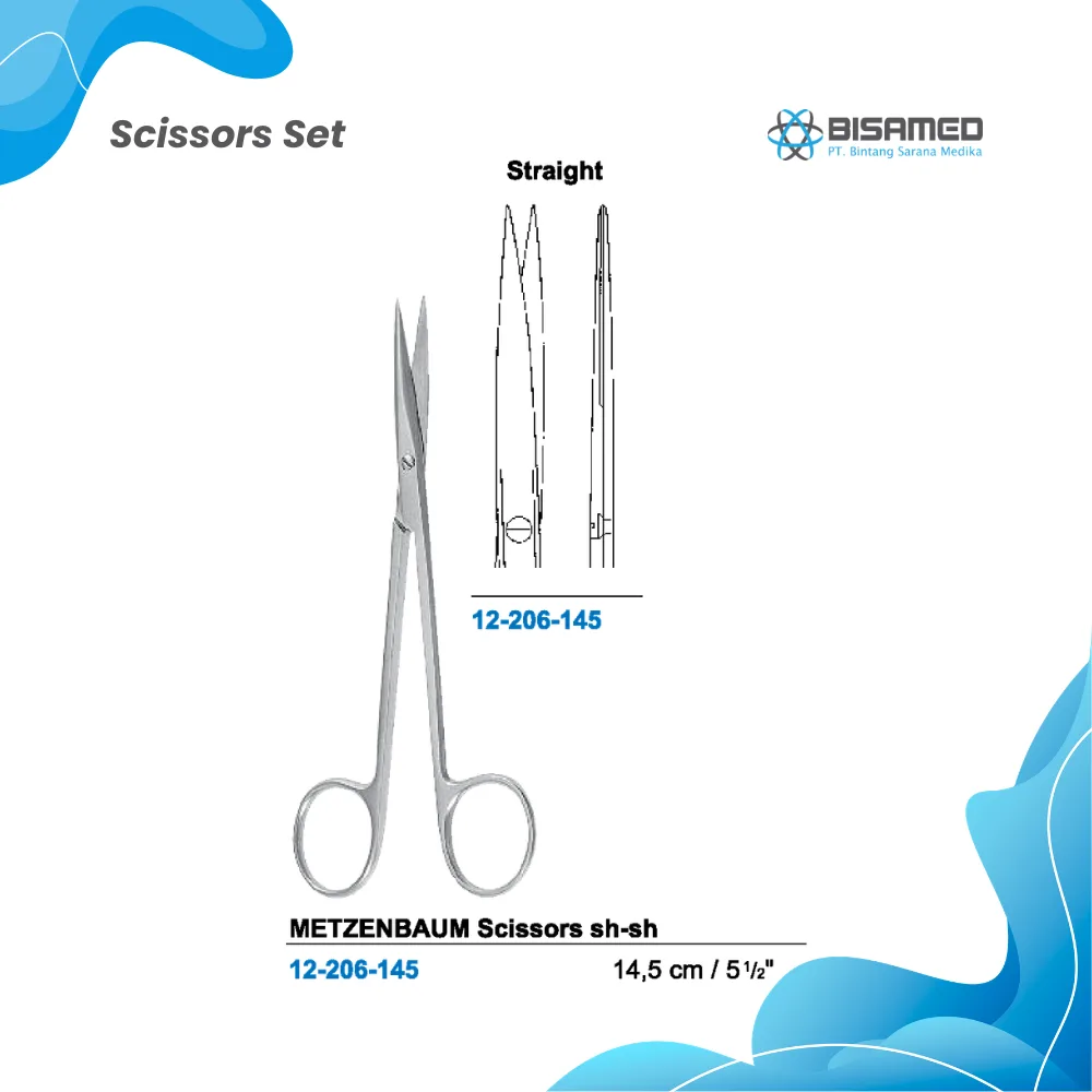 METZENBAUM Scissors straight sh-sh  14,5 cm