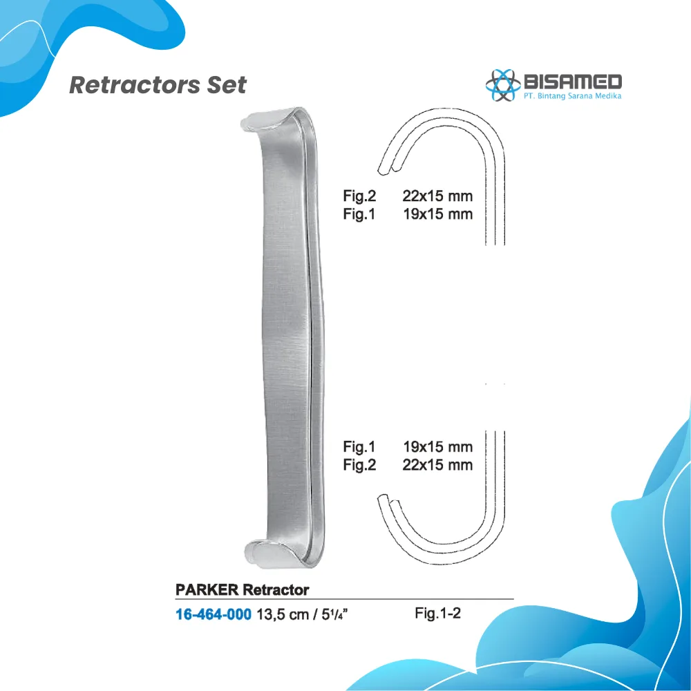 PARKER Retractor Set/Fig. 1 - 2 13,5 cm