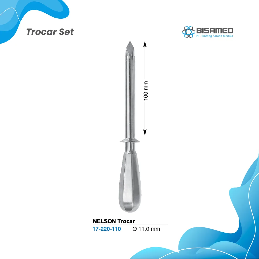 NELSON Trocar 21,0cm/11,0mm