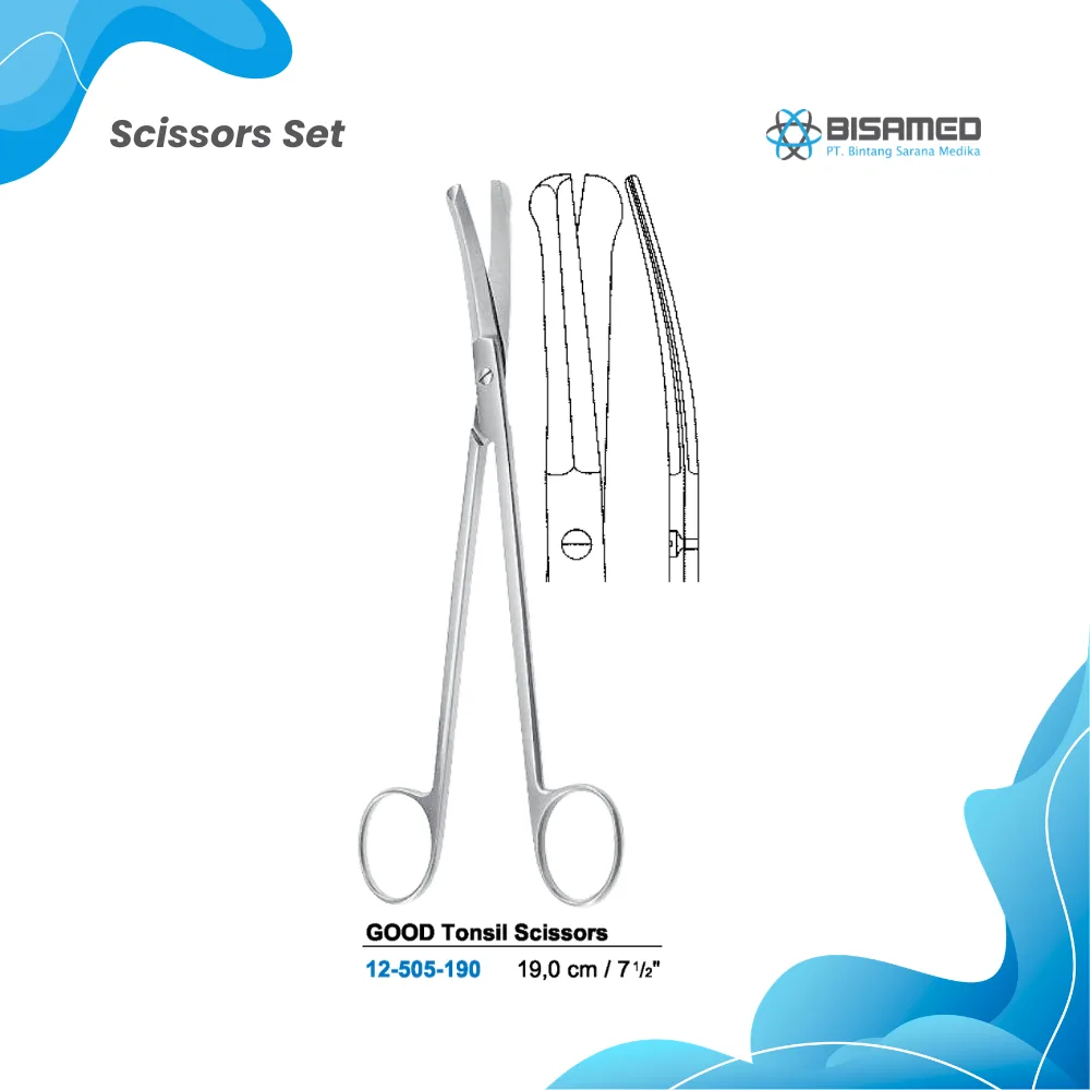 GOOD Tonsil Scissors 19,0 cm