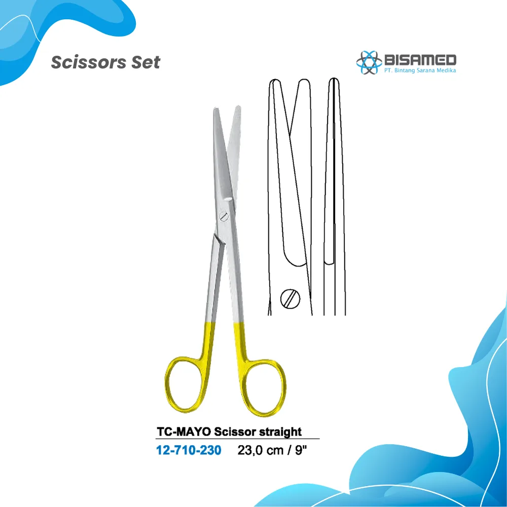 TC-MAYO Scissor straight 23,0 cm