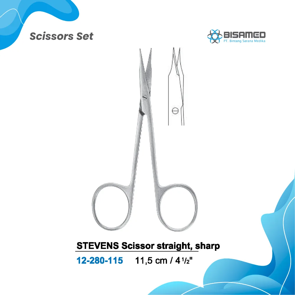 STEVENS Scissor straight, sharp 11,5 cm